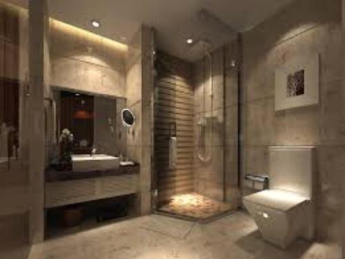 Et badeværelse på Hotel Blog Stay