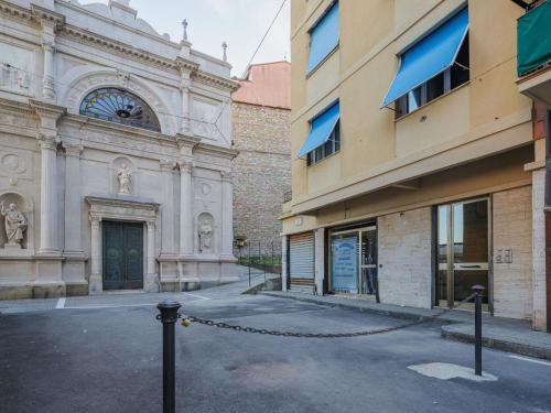 a large building with a chain in front of it at Apartment Giacomo by Interhome in Sori