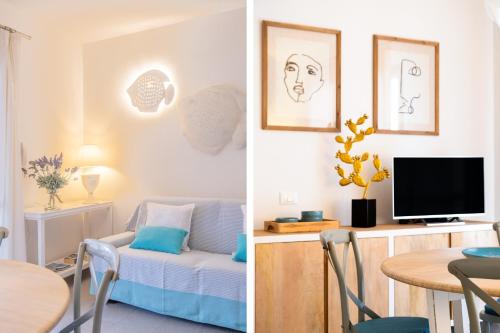 Μια τηλεόραση ή/και κέντρο ψυχαγωγίας στο Orosei Home Holidays - I fiori