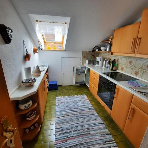 Η κουζίνα ή μικρή κουζίνα στο Ferienwohnung Hörnleblick