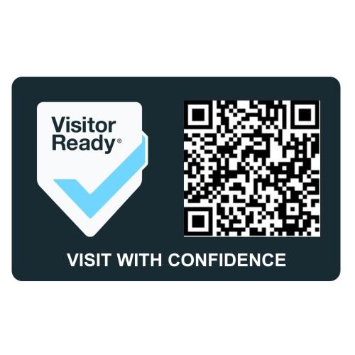 a sign for a visitor ready to visit with confidence at The Kyrenia in Weston-super-Mare