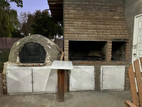 Grillfaciliteterne på campingpladsen som gæsterne kan bruge