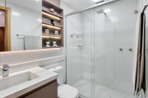 Koupelna v ubytování Loft Moderno AH1105 Alto Padrão Localização Nobre