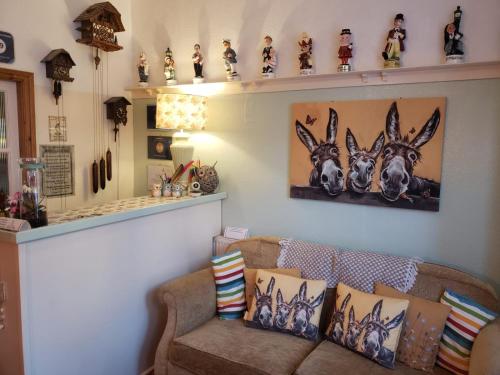 Χώρος καθιστικού στο Schofield Guest House
