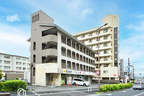 a building with the letter e on the side of it at Comfy Stay TDS in Nara