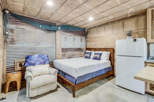 Ένα ή περισσότερα κρεβάτια σε δωμάτιο στο Casas Coastal Experience Cabin B