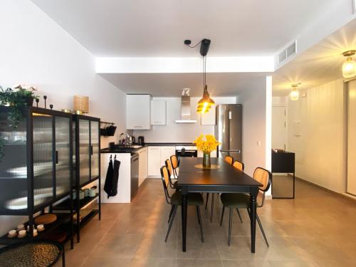 Kuchyň nebo kuchyňský kout v ubytování Apartamento Arcadia