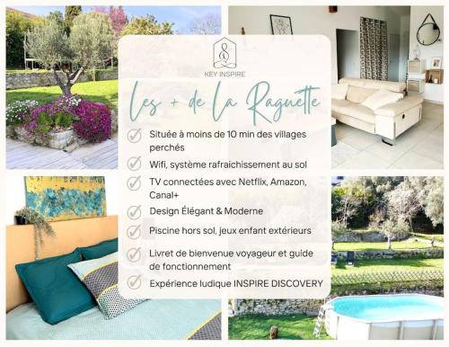 Photo de la galerie de l'établissement Villa LA RAGUETTE piscine, vue, vaste jardin, idéale famille, à Montauroux