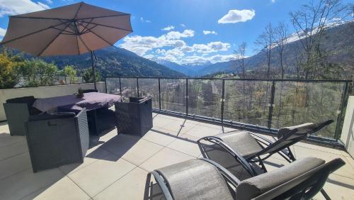 Le Berceau des Aiguilles - Vue montagne, terrasse - AravisTour