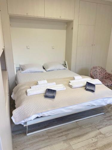 Postel nebo postele na pokoji v ubytování GoGo studio