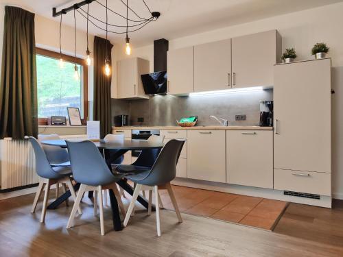 Dapur atau dapur kecil di Elpe Apartments Hochsauerland