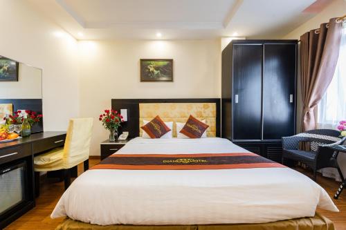 Ένα ή περισσότερα κρεβάτια σε δωμάτιο στο Diamond Hotel
