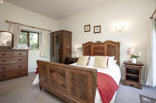 Katil atau katil-katil dalam bilik di Fletchers Combe Farm