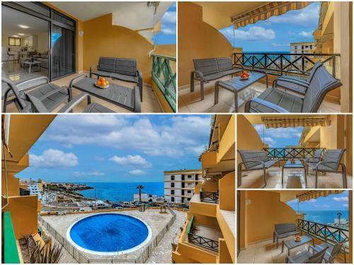 SUNFLOWER SEA AND TEIDE VIEW