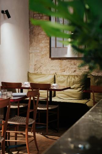 Χώρος καθιστικού στο Locanda La Concia