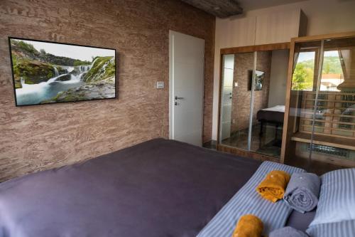 Katil atau katil-katil dalam bilik di Apartman Despot LUX