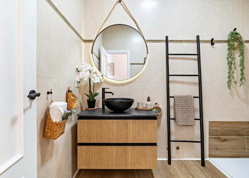 Et badeværelse på APARTAMENTO BELLAVISTA beach