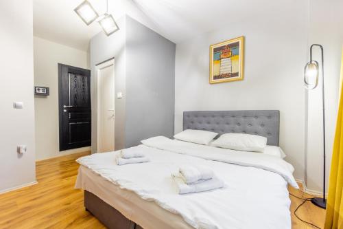 Cama o camas de una habitación en Apartments Lido