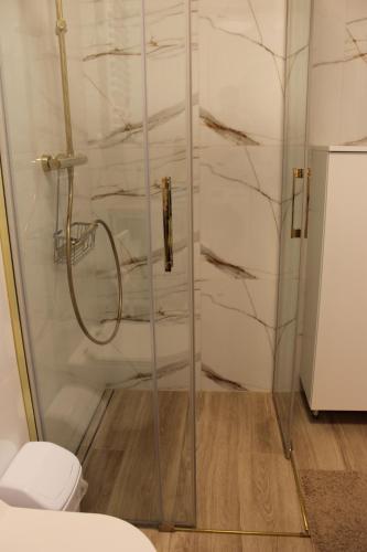 Koupelna v ubytování Apartament MEWA ul. Kasprowicza 20B/608