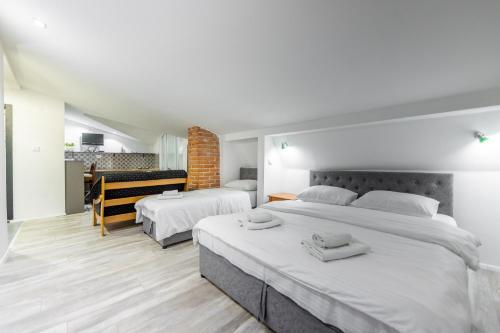 Cama o camas de una habitación en Apartments Lido