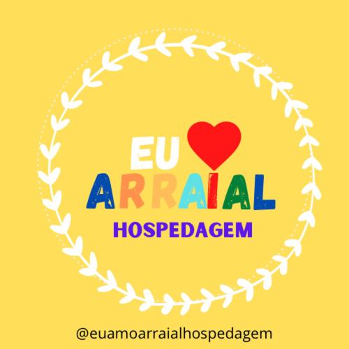 a logo for an ariological hospedogram with a heart at Cobertura com Piscina Praia Grande Vista Mar in Arraial do Cabo