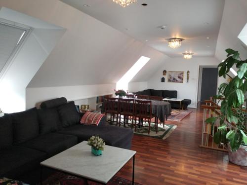 Posezení v ubytování Villa Signedal Hostel