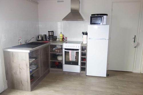 Køkken eller tekøkken på Logement des pivoines