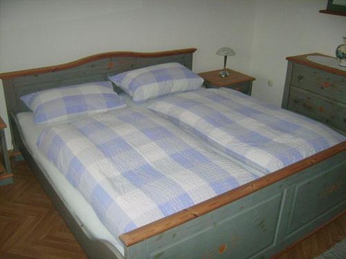 Postel nebo postele na pokoji v ubytování Pleasant apartment in Bavaria