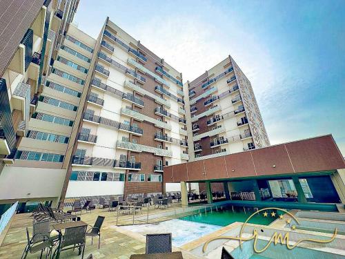Piscina en o cerca de Spazzio diRoma RM Hospedagem com Acesso Acqua Park/Splash