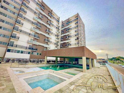 Piscina en o cerca de Spazzio diRoma RM Hospedagem com Acesso Acqua Park/Splash