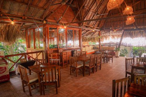 Restaurace v ubytování Ecohotel Yachay Tayrona dentro del Parque Tayrona