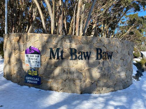 a stone wall with a sign that reads mr haybay bay at Wake Up to Stunning Views - Luxury Counrty Escape by Scotch Hill Truffle Farm in Neerim South