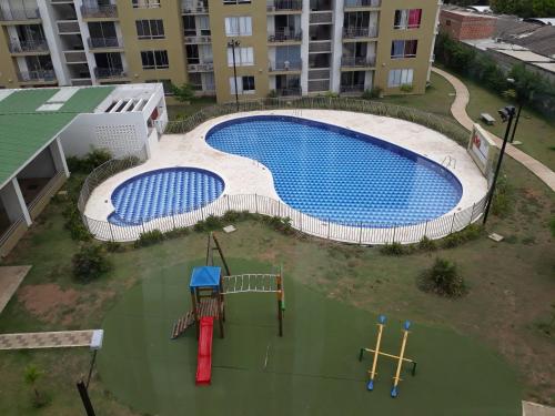 Pemandangan kolam renang di Apartamentos sammtours atau berdekatan