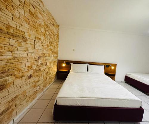 Posteľ alebo postele v izbe v ubytovaní Ferienhaus SN