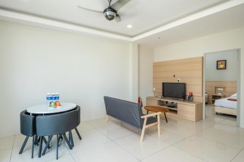Μια τηλεόραση ή/και κέντρο ψυχαγωγίας στο Bahagia Villa