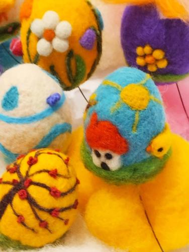 a group of stuffed animals with patterns on them at Dečiji vinogradi Belgrade, Sopot, Kosmaj in Sopot