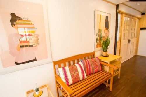 一棟貸し宿 Kanata Riverview Houseにあるシーティングエリア
