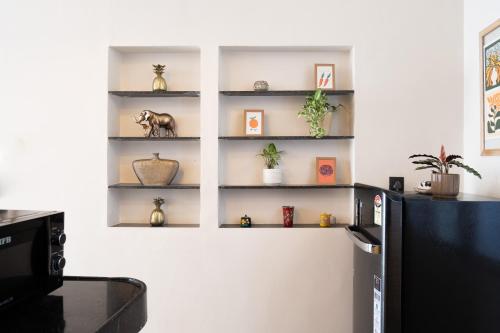 Una cocina o cocineta en Rajan House
