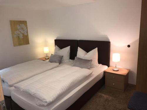 Ένα ή περισσότερα κρεβάτια σε δωμάτιο στο Panoramic view Modern retreat