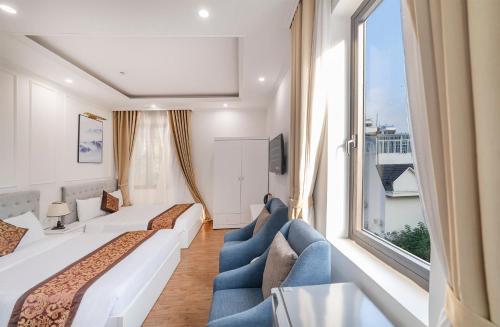 Krevet ili kreveti u jedinici u objektu Bảo Duy 4 Hotel