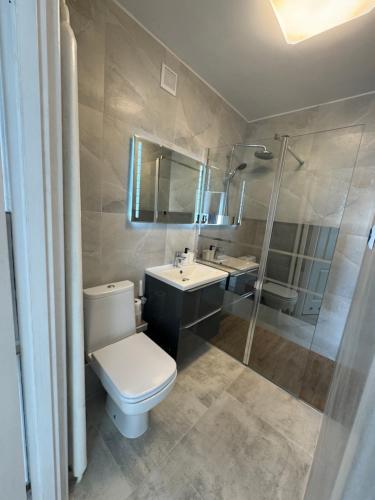 Koupelna v ubytování Apartament Słoneczny