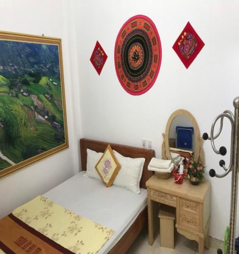 Katil atau katil-katil dalam bilik di Hotel Thien An