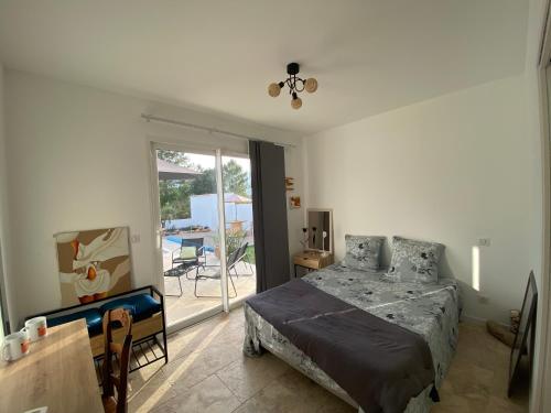 Ένα ή περισσότερα κρεβάτια σε δωμάτιο στο Villa Vittoria