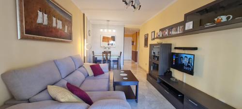 Χώρος καθιστικού στο Apartamento Los Balandros
