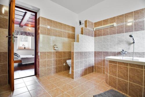 Ένα μπάνιο στο Apartmán Růžák