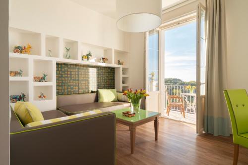 Χώρος καθιστικού στο Relais Palazzo del Barone