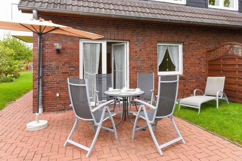 Patio nebo venkovní prostory v ubytování Seekieker - Nordseewelle