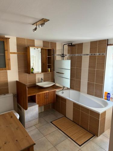 Ένα μπάνιο στο Gîte Les sources proche Annecy