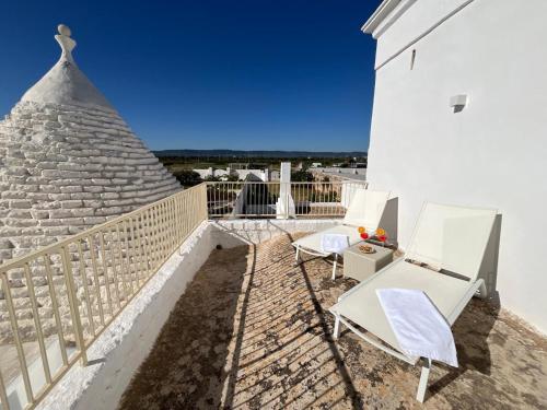 Masseria Forcatellaにあるバルコニーまたはテラス