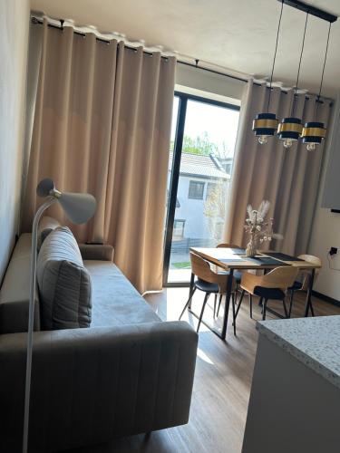 Χώρος καθιστικού στο Apartament DELUX ROZTOCZE